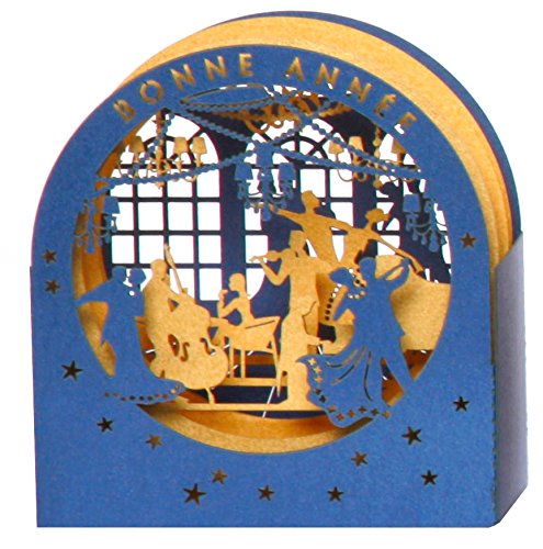 Scheda Oblò Il ballo Chic buona anno - 3d in