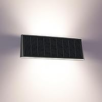 Vista 10 de Luces solares para exteriores, luz solar con sensor de movimiento para letrero de casa, IP44 impermeable 1000LM 4000K estilo moderno de lujo sin