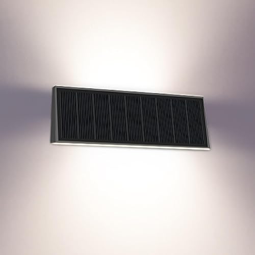 Miniatura 10 de Luces solares para exteriores, luz solar con sensor de movimiento para letrero de casa, IP44 impermeable 1000LM 4000K estilo moderno de lujo sin