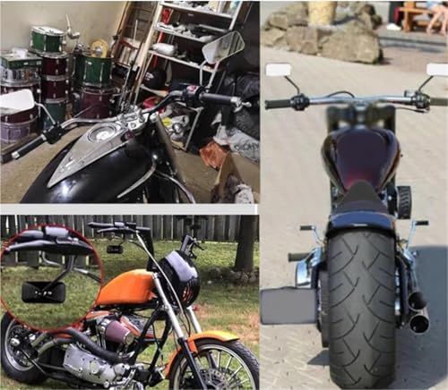 Retrovisor de hierro cromado para Heritage Softail con acabado premium 3