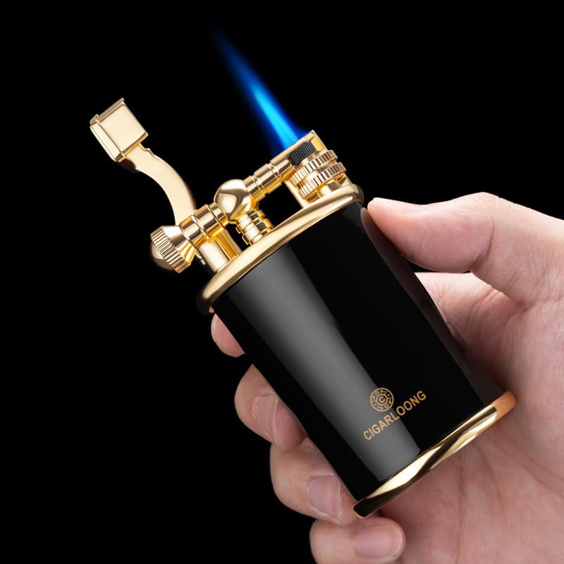 Encendedor recto de metal para cigarros con caja de regalo miniatura 2
