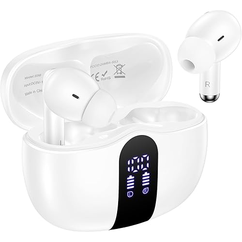 Samsung Earbuds Wireless Ear Buds for Samsung Galaxy S26 Ultra Plus S26 A17 A16 5G S25 FE A15 A35 A26, Bluetooth 5.3 Headphones Bass Stereo in Ear Earphones with Mic, 48H LED Display Bluetooth Earbuds