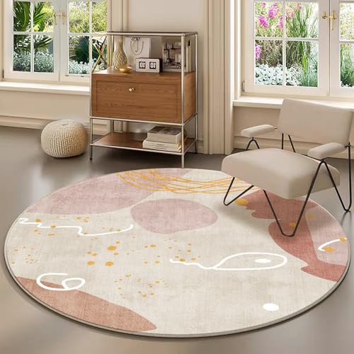 ラグ 円形 おしゃれ 花柄14 北欧 カーペット ラグマット フランネル 毛足ない 滑り止め付き 掃除易い 床暖房対応 オールシーズン 円形ラグ 丸型 滑り止め付 西海岸 絨毯 マット リビング 春夏用 可愛い かわいい 撮影背景 脱衣所 XFDGZ 20