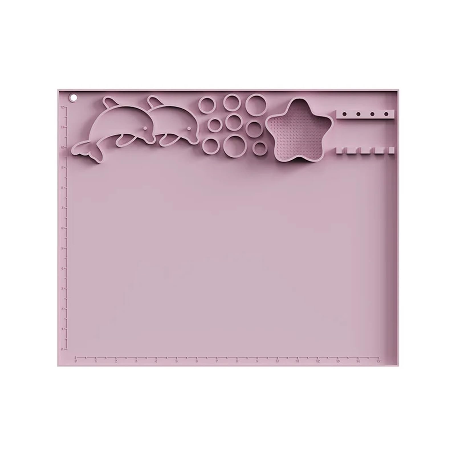 Sdiuakbv Pink Silicone Painting Mat Silicone Painting Mat Anti Slip Color Palette Diy Hand Washed For Drawing