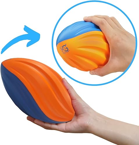 Miniatura 4 de Macro Giant - Juego de 8 bolas de fútbol en espiral de espuma de poliuretano de 5 pulgadas, varios colores, pelota deportiva de juguete para niños,