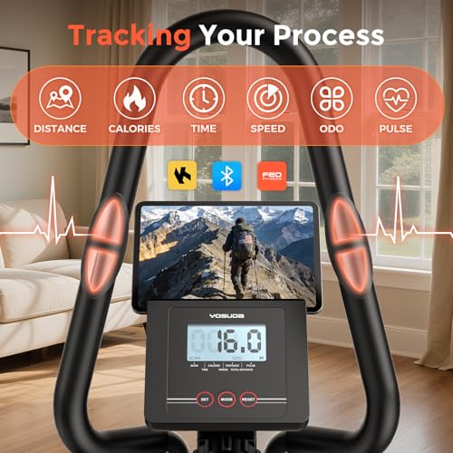Image of YOSUDA Elliptical Exercise Machine, Compact 3-in-1 (Elliptical + Cardio Climber + Stair Stepper) Elliptical for Home with 45Incline, 15.5IN Stride, 16 Levels Resistance, Support Kinomap /Fed APP