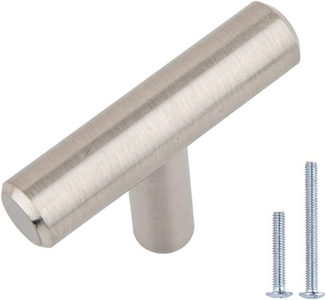Amazon Basics AB3600-SN-10 Cabinet Knob, 10-pack, Satin Nickel