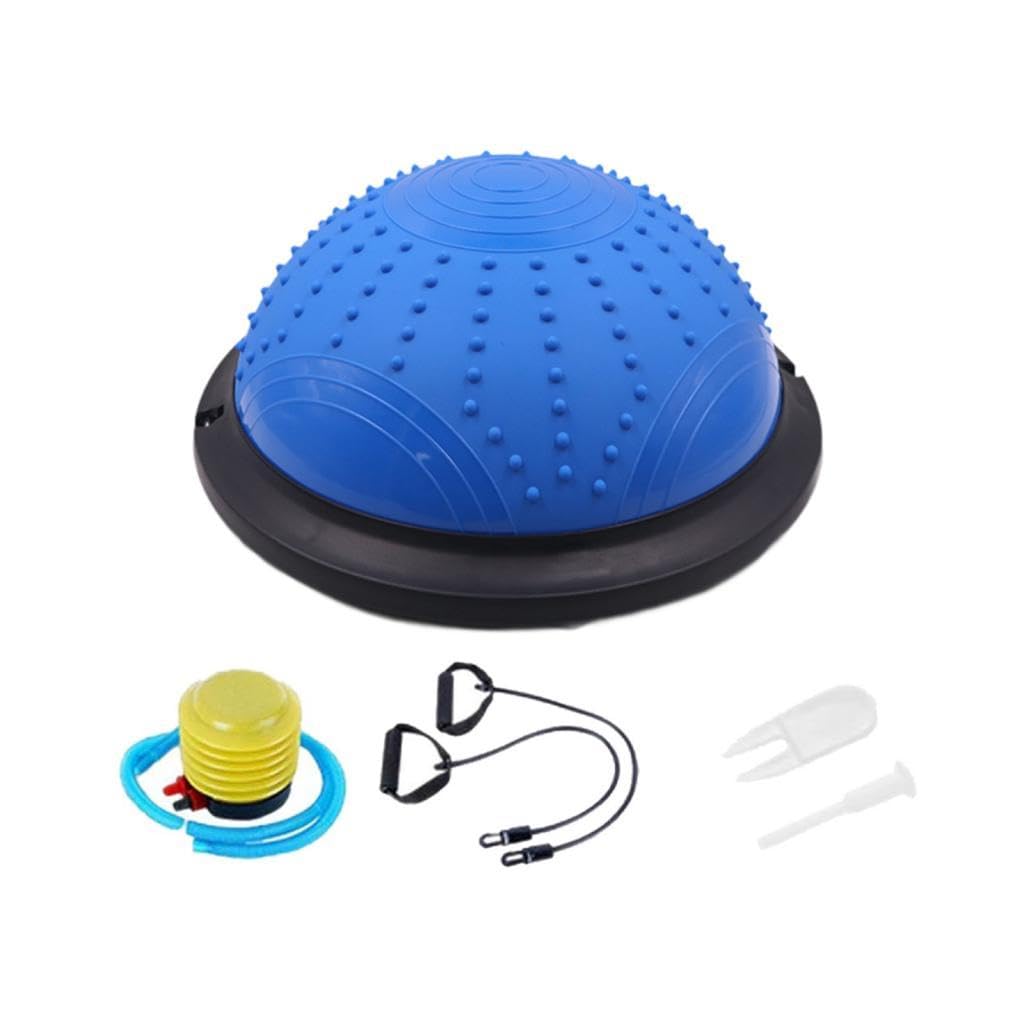 Balance Ball Non Slip Half Exercise Ball for Home Gym Equipment Sports Dance Blue | Exercise Balls | Fitness Equipment & Gear | Fitness Running & Yoga-image-27