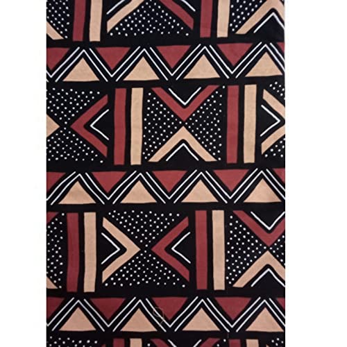 MAYNOWAX Coupon Pagne Tissu Wax Africain cire Holland 100% coton 2 yards soit 180 x120cm