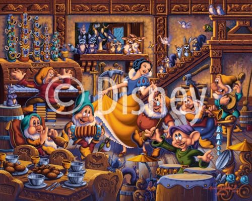 D·O·W·D·L·E Snow White Dancing With The Dwarfs - 500 Piece Jigsaw Puzzle thumb #1