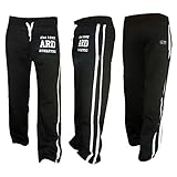 ARD-Champs Men's Fleece Jogger Pant Sweatpant Track Suit Bottom Jogging Exercise Fitness Boxing MMA Gym Sweat Cotton Fleece Trousers (Black, Large)