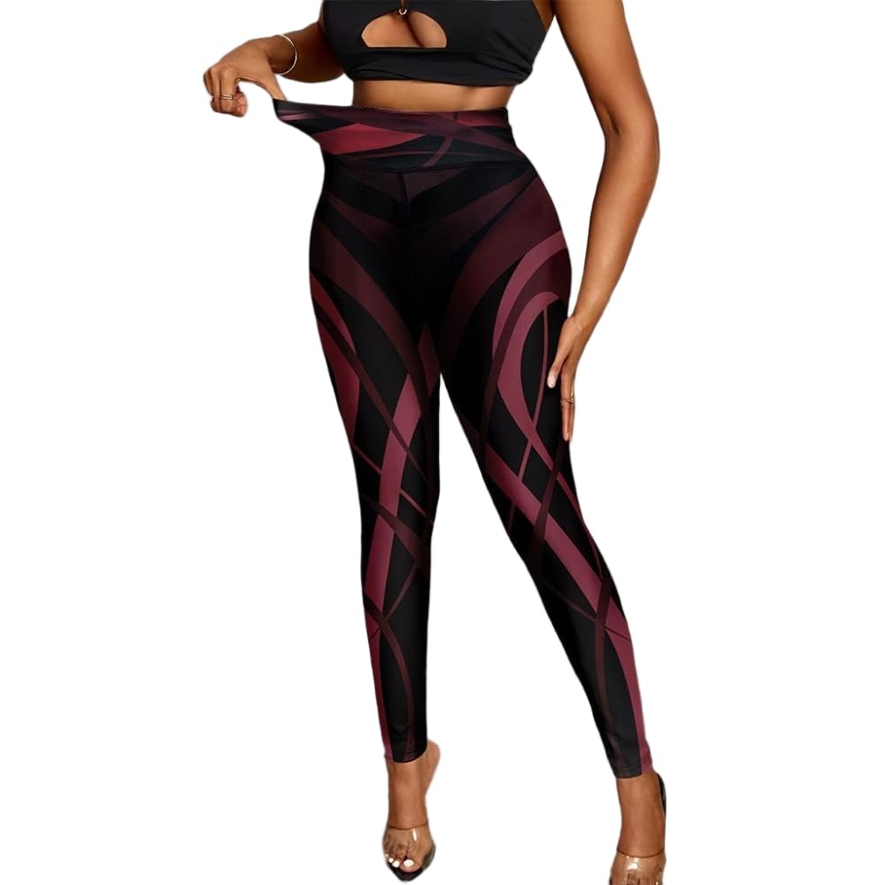 DYRBF Leggings da donna a vita alta per yoga, modellanti, ad asciugatura rapida, controllo della pancia, con tasche, per palestra, corsa