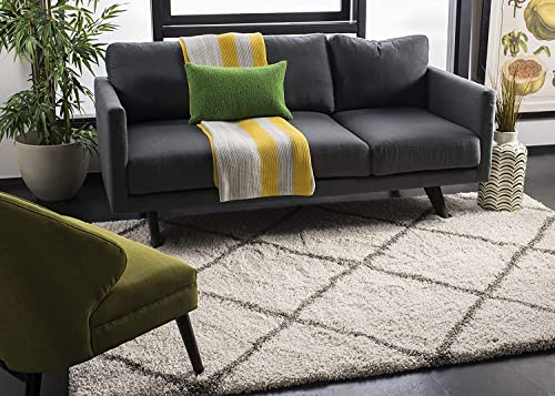 Image of Handwoven Microfibre 3D Rug for Living Room (Ivory & Grey, 4 X 6 Feet, Microfibre)