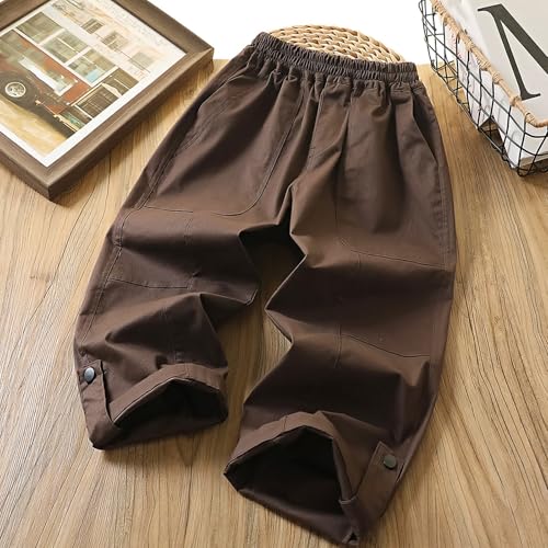 Boys Cargo Joggers Pants Elastic Waist Casual Jogging Trousers Bottom Youth Lightweight Pants for Kids2