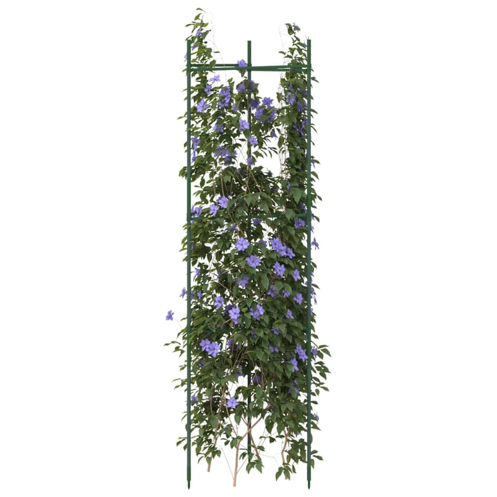 Tomatenkäfig, 116 cm, Stahl, 8 Stück | Höhenverstellbar, korrosionsbeständige PE-Beschichtung, einrastbare Arme, Bodenspitze, für Tomaten, Gurken, Bohnen