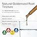 BIO KRAUTER® Goldenseal Root - Pure Vegan Goldenseal Tincture 670mg per Serving 2 Fl.Oz 28-Day Supply - Immune & Respiratory Support - Liquid Golden Seal for Digestive Support - Alcohol & Sugar Free