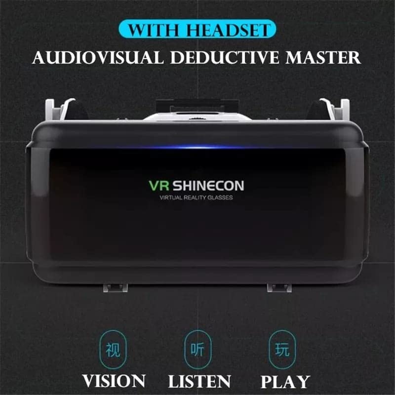 Originale VR Realtà Virtuale Occhiali 3D Box Stereo VR Google Cartone Auricolare Casco per iOS Android SmartphoneWireless Rocker