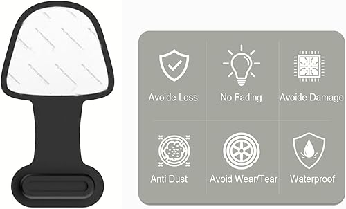 Miniatura 5 de Tapones antipérdida de polvo tipo USB C, cubiertas de silicona para puerto USB tipo C, con adhesivo desmontable para teléfono móvil, compatibles con