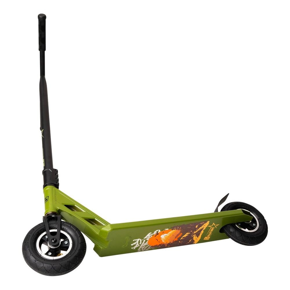 NKD Patinete de Acrobacias Bullit Dirt | Ruedas inflables de 200 mm | Aluminio 6061 Resistente | Diseñado para durar con rodamientos ABEC-9 | Manillar de 360°