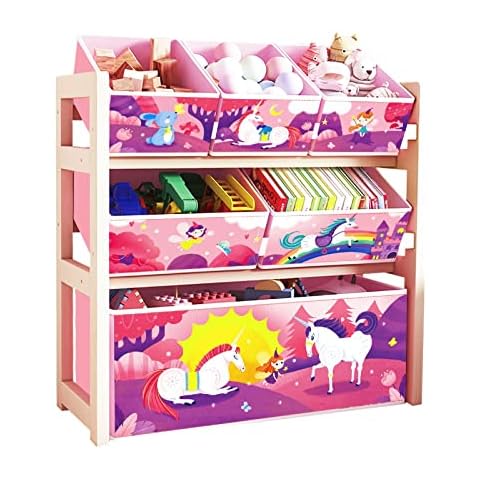 Organizador de Juguetes para niños con 6 Cajas de Almacenamiento Cover