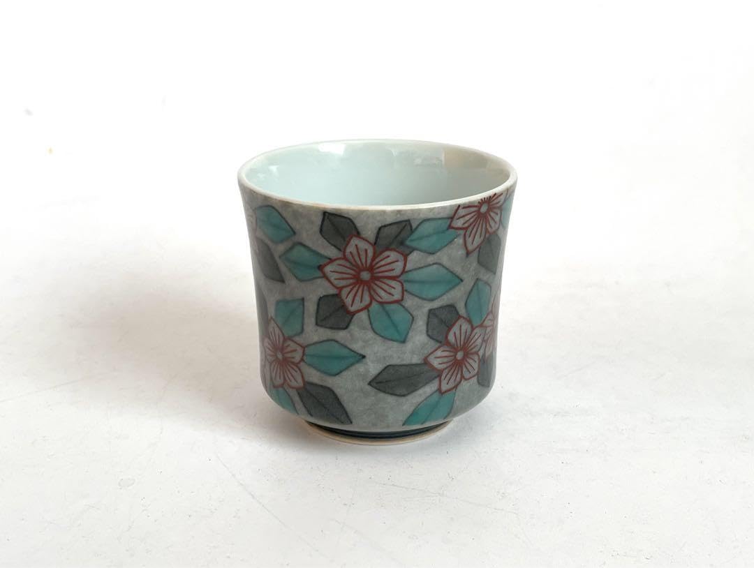 Potter, Living National Treasure, Imaemon Imaizumi, Imaemon Imaizumi, Color Picture, Thin Ink, Flower Bunguinomi, Sake Ceramics, Cup