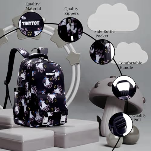 Image of Tinytot 30 Litre Japanese Korean Style School Bag Water-Resistant Laptop & Travel Backpack - Unisex Large 18 Inches Multipurpose Student Backpack for Boys & Girls, Men & Women