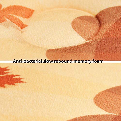 LB Tapetes Mandala para sala de estar, sala de jantar, sala de jogos, tapete redondo de espuma visco