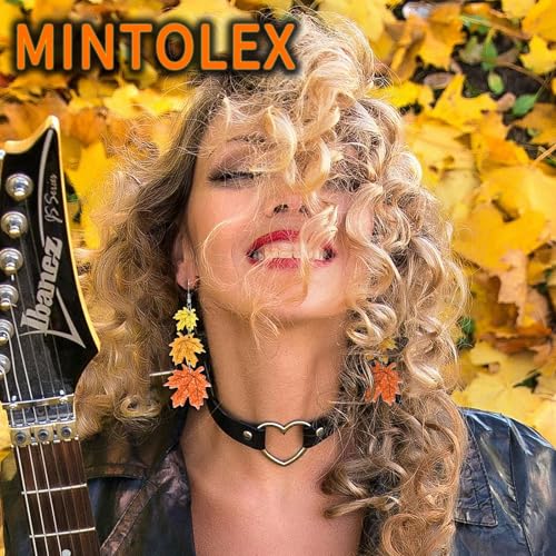 Thanksgiving Earrings Fall Turkey Maple Leaf Earrings for Women Lightweight Acrylic Glitter Autumn Holiday Leaf Jewelry Thanksgiving Fall Gifts4