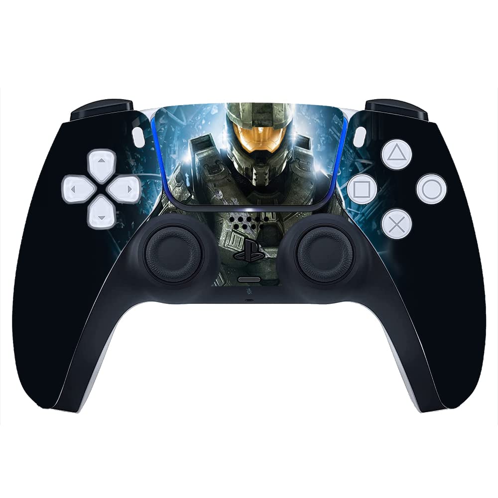 GADGETS WRAP Printed Vinyl Decal Sticker Skin for Sony PlayStation 5 PS5 Controller Only - Master Chief (2)