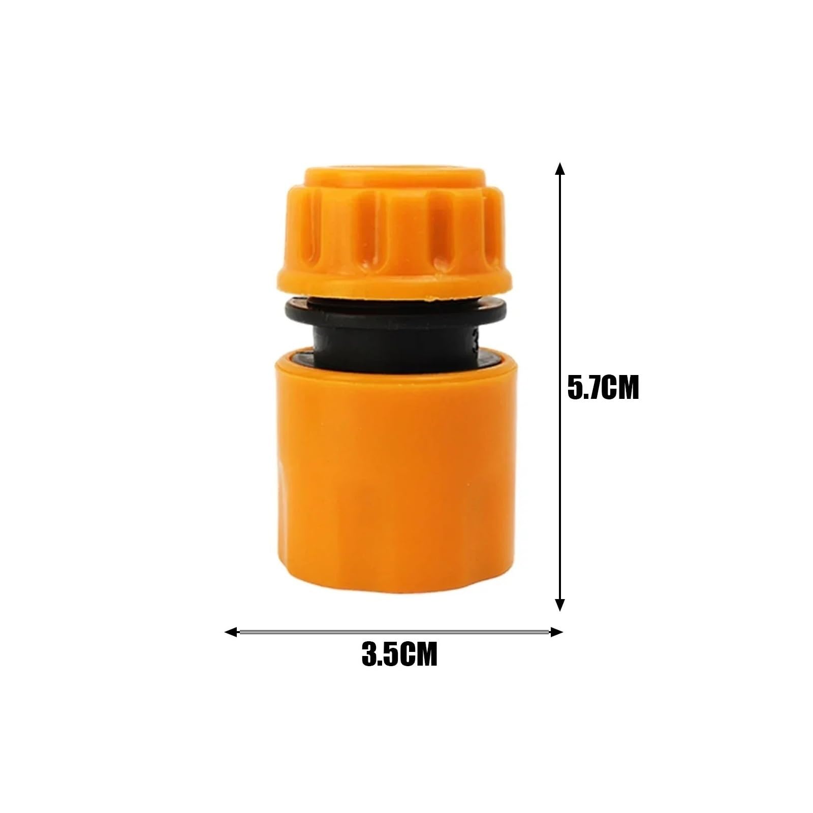 Generisch 10/1PCS Garten Schlauch Adapter Quick Extender Tap Koppler Bewässerung Rohr Bewässerung Armaturen(Yellow,10pcs)