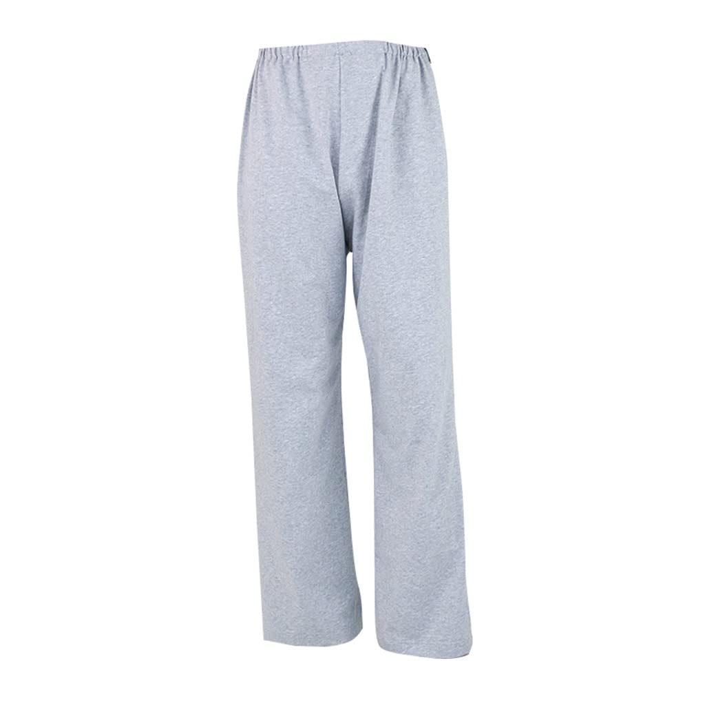 Culotte pour Soins D'incontinence Pantalons Faciles à Enfiler Vêtements de Soins en Coton pour Personnes Âgées et Handicapées (Color : Gray, Size : XXL)