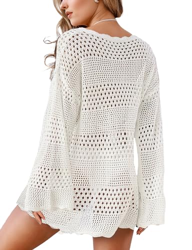 Buauty Womens Swimsuit Coverup Crochet Swim Cover Ups Bikini Bathing Suits Swimwear 2025 Summer Beach Dress Vacation Outfits2