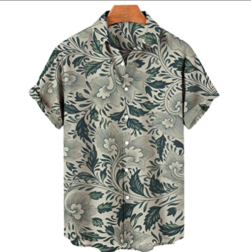 Chemise hawaïenne pour homme contre la chaleur : haut de plage léger et boutonné