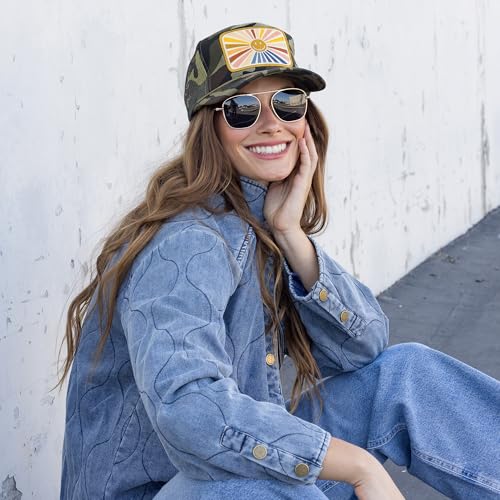 Image of Friday Feelin' Trucker Hat Women Men Baseball Cap Western American Fitted Trucker Hats Baseball Hat All Occasion - One Size