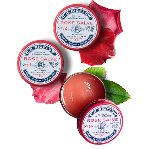 C. O. Bigelow JS6-0217 C.O. Bigelow All Purpose Salve Lip Balm Tins, Rose Salve Pack Of 3 thumb #6