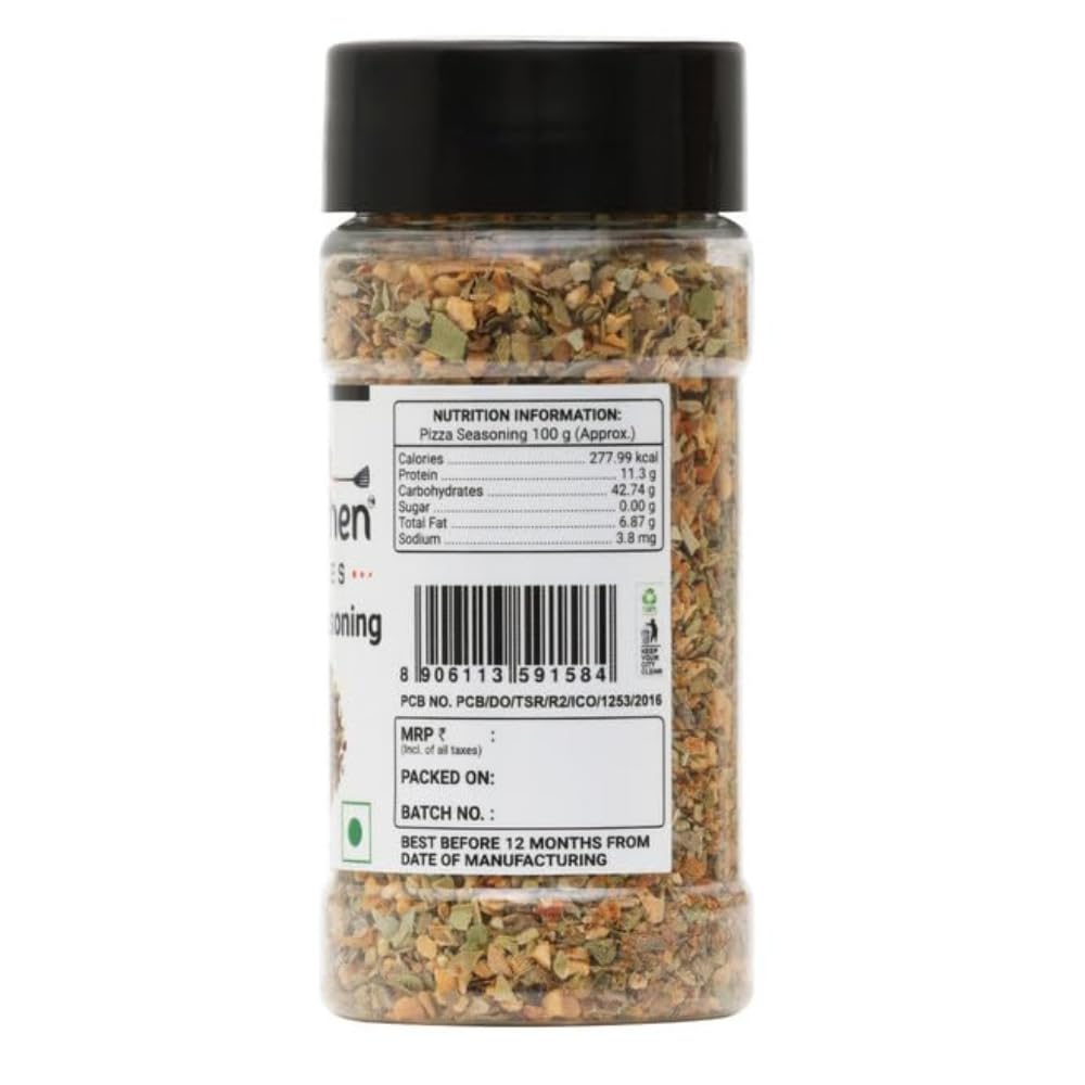 Indian Kitchen Pizza Seasoning 40g (Pack of 2) Perfect Blend of Herbs and Spices Natural and Aromatic Ideal for Pizzas Garlic Bread Pasta Salads and More Elevate Your Homemade Pizzas with Authentic Flavor - Image 2 thumbnail