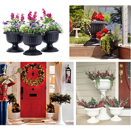 Bloem Gu18-908 Grecian Urn Planter 18", Charcoal Gray #TOP6