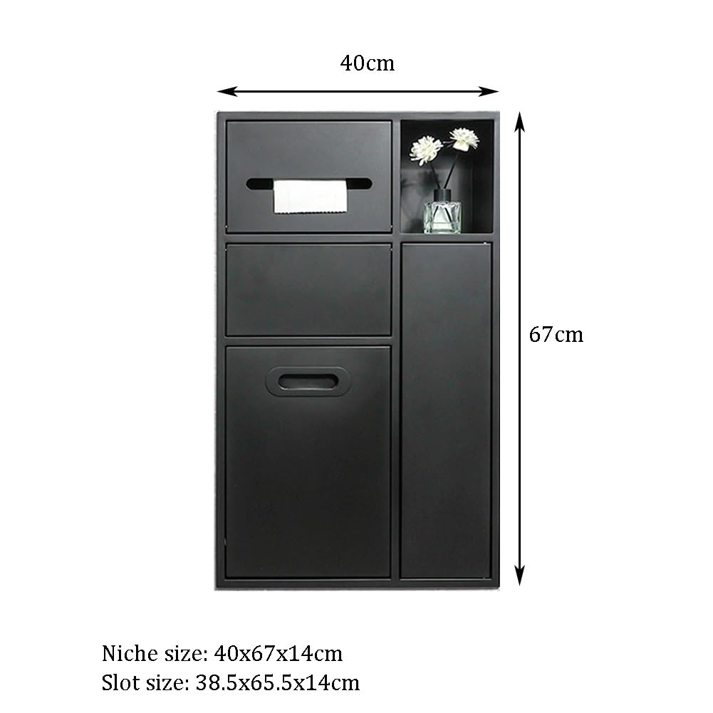 Porte-papier toilette en acier inoxydable avec couvercle rabattable – Salle de bain moderne pour un accès facile et une propreté facile