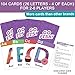 BenBen Alphabet Go Fish Card Game for Kids,104 Cards, Oversized ABC Learning Playing Cards, Memory Matching Games, 2-8 Players, Ages 3 and up, Easter Basket Stuffers, Stocking Stuffers