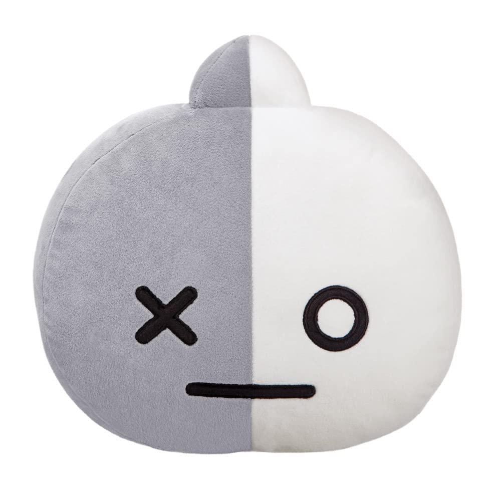 Aurora, 61471 BT21 Coussin en peluche VAN Gris et blanc