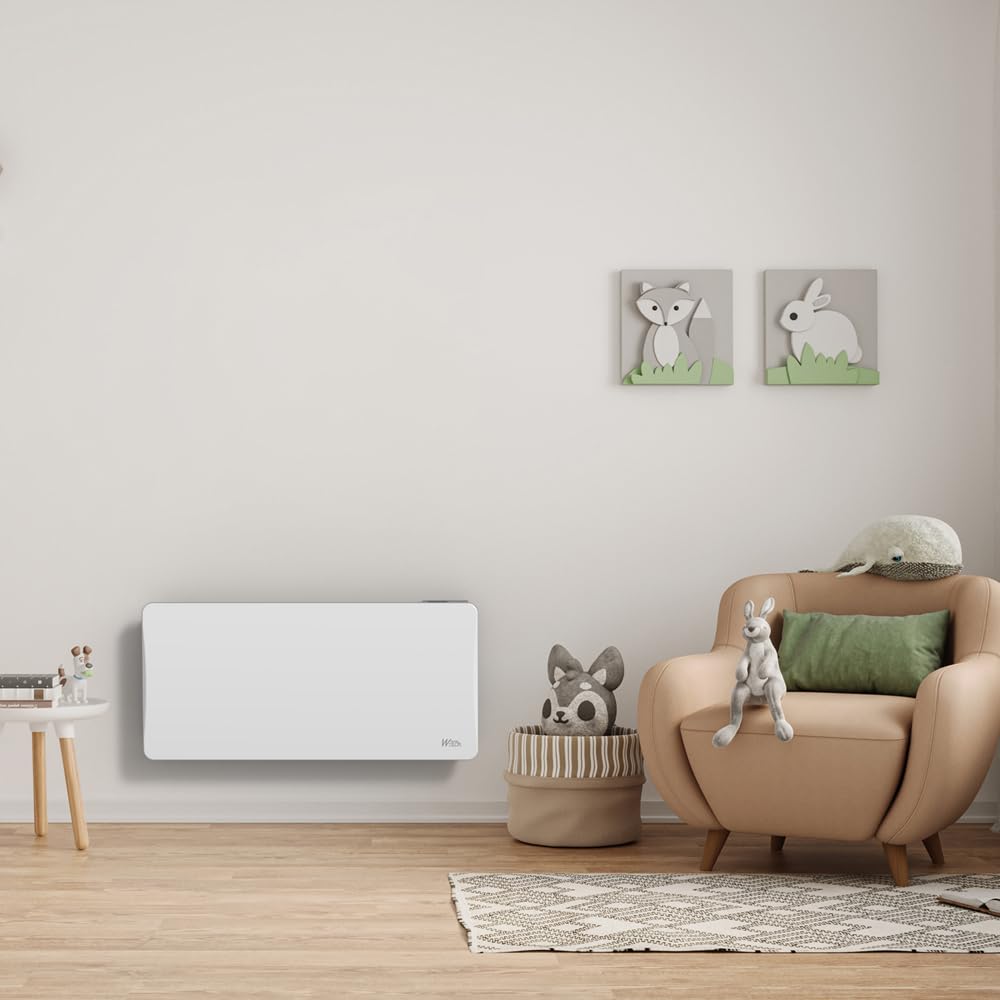 Radiateur inertie céramique 2000 W - IP24 - Fil pilote 6 ordres.