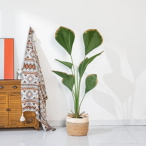 Phimos Artificial Palm Plant Fake Tropical Palm Tree, Faux Plants In Pot For Indoor House Home Office Garden Modern Indoor Decoration Housewarming Gift (5Ft) #TOP2