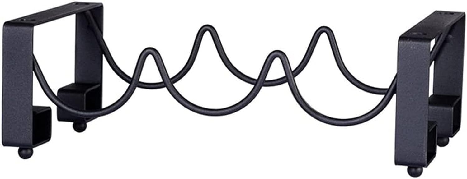 Wine Bottle Holder 3 Bottle Stackable Free Standing Black Metal Wine Rack (Size:33.5 * 17.3 * 11cm)