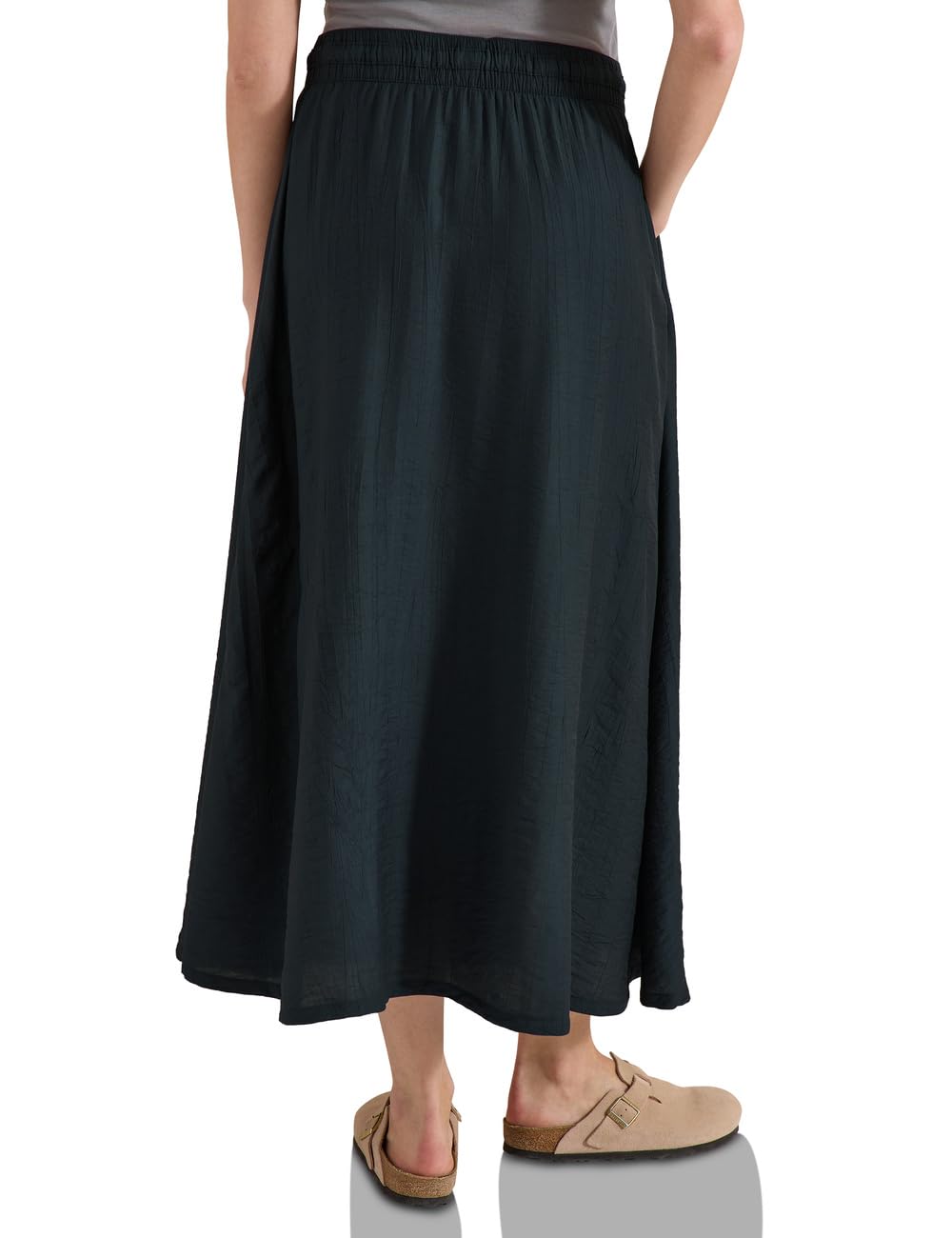Maxi-Rock mit Taschen und Struktur