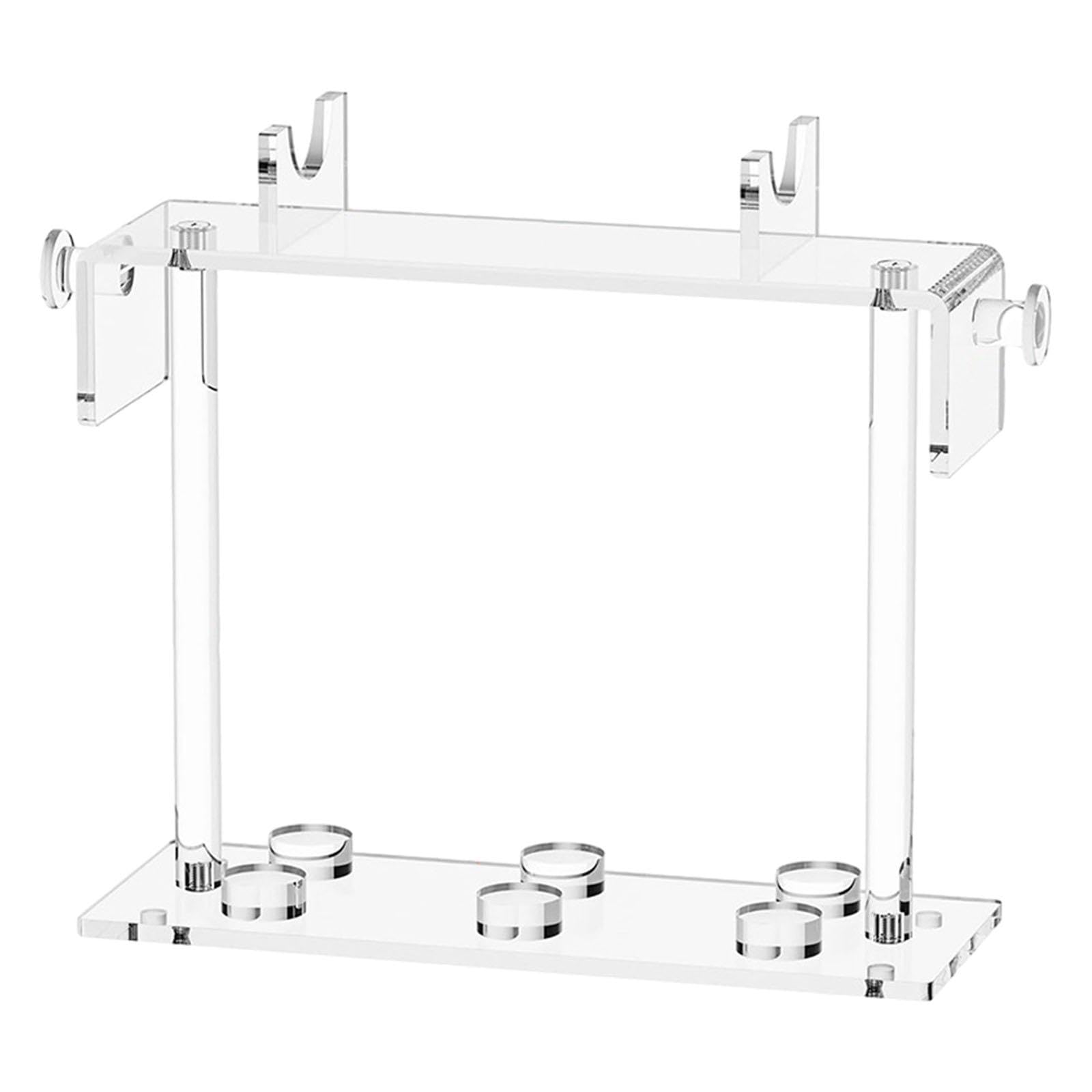 Supporto per Asciugacapelli Da Tavolo, Porta Accessori per Capelli, Ripiano Trasparente per Riporre Arricciacapelli E Accessori per Parrucchiere,