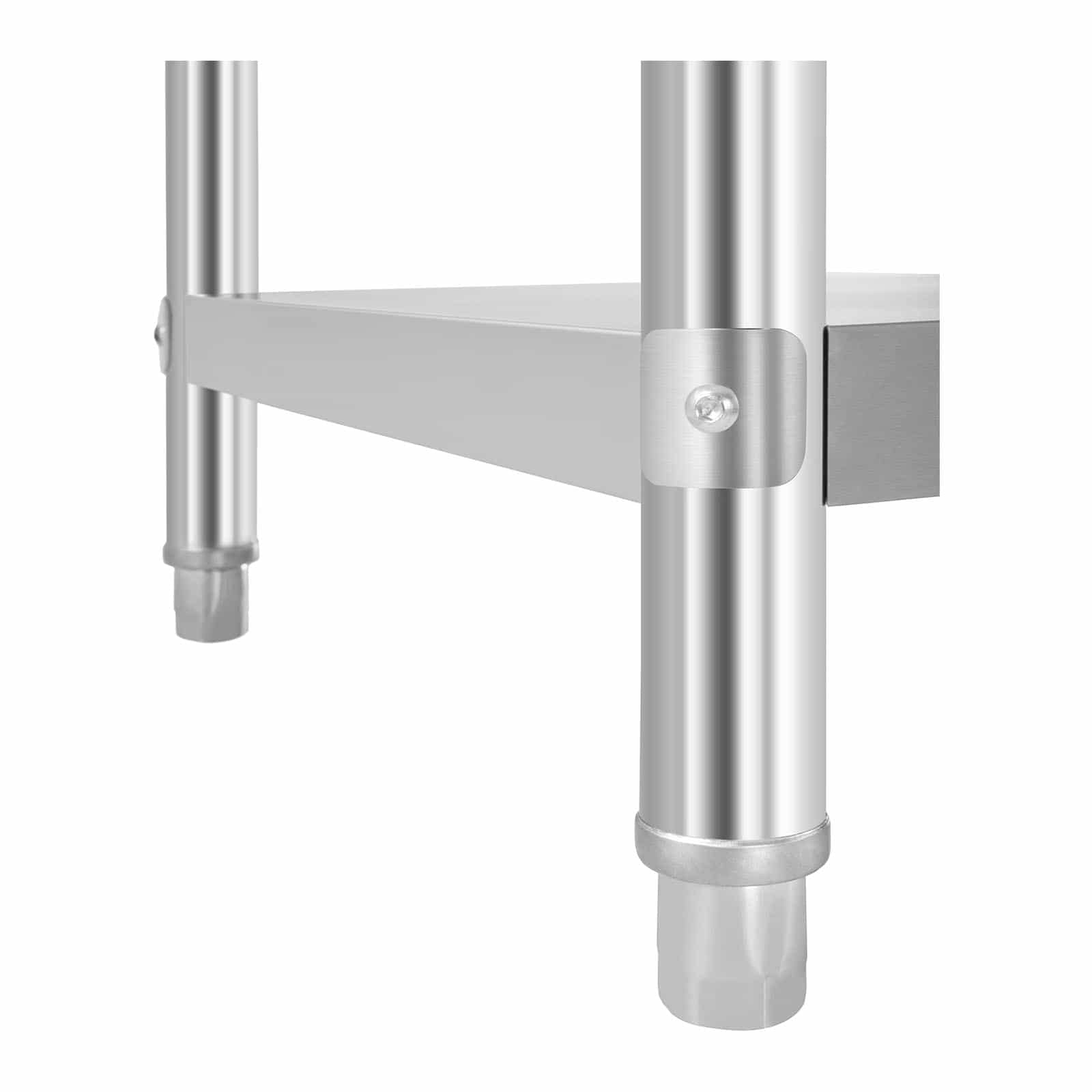 Royal Catering - RCAT-120/60-HS - Tavolo inox con sovrastruttura - 3 ripiani