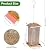 IWNTWY Bird Feeder for Outdoor, Heavy Duty Metal Wild Bird Feeders for Outside Hanging, Retro Lantern Shape Birdfeeder