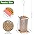 IWNTWY Bird Feeder for Outdoor, Heavy Duty Metal Wild Bird Feeders for Outside Hanging, Retro Lantern Shape Birdfeeder