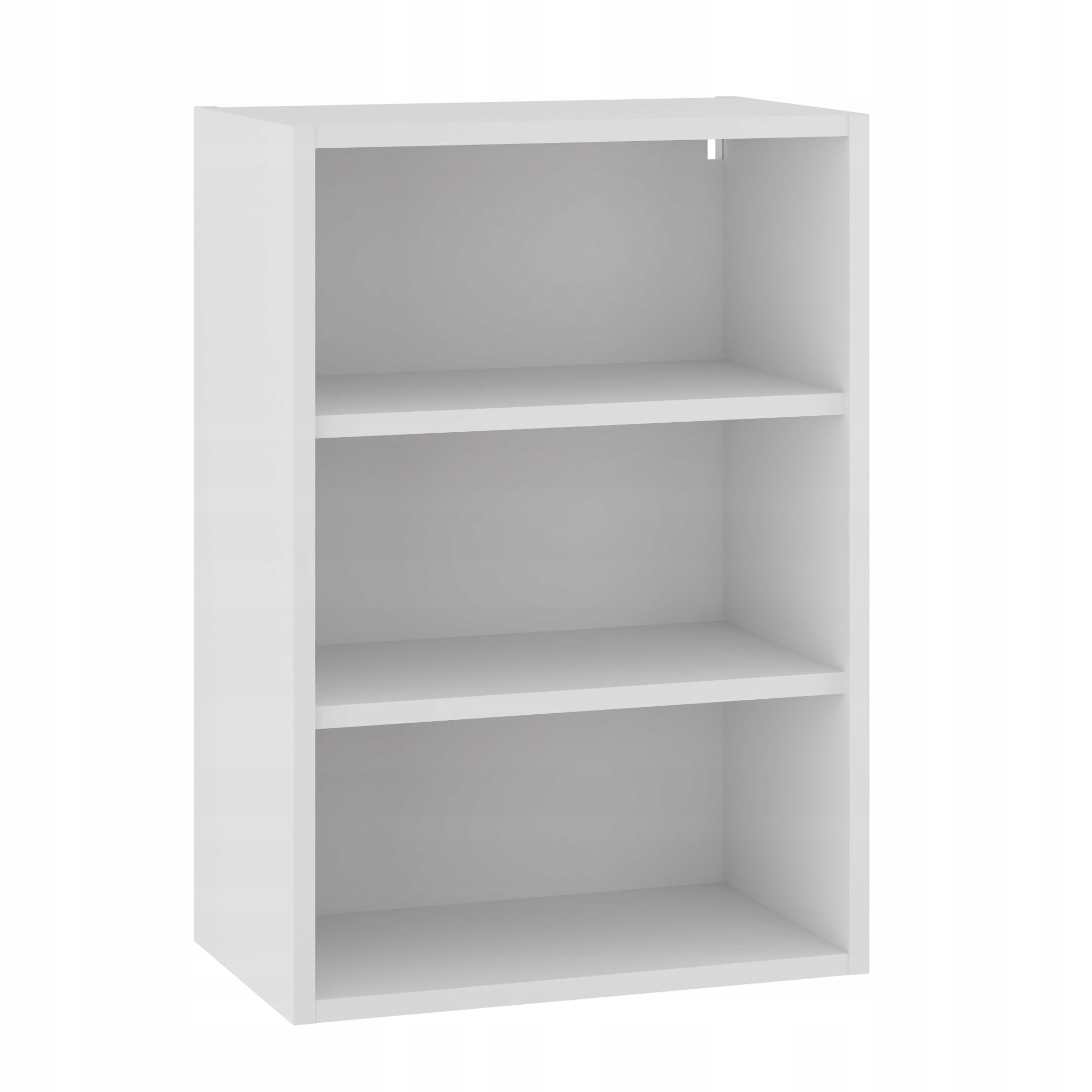 Oberschrank 50/72 Küchenschrank mit Soft-Close - 2 Einlegeböden - 18 mm Möbelplatte - modular kombinierbar - einfache Montage - Perfekte Lösung für Küchen - Weiß