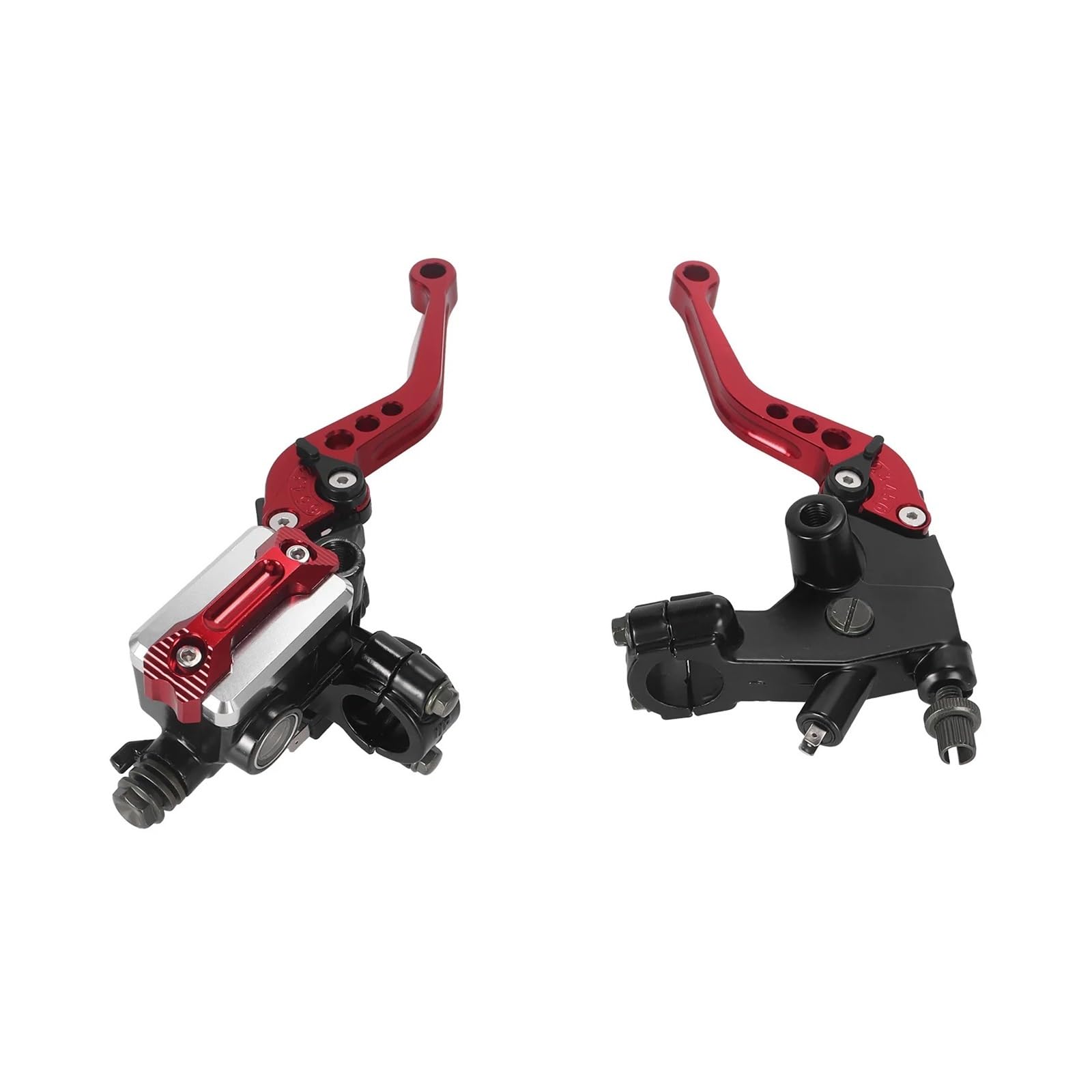 NHGFdfs Motorcycle Clutch Brake Lever Motorcycle Adjustable 2pcs 7/8'' 22mm Handlebar Master Brake Cylinder Reservoir Hand Levers